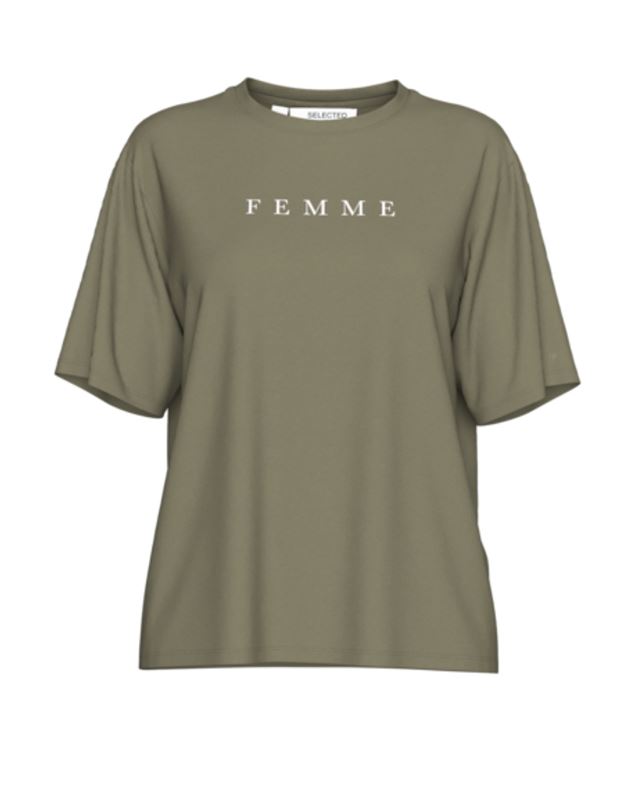 Toppar - Slfvilja Printed Tee – Olivine